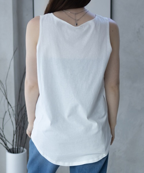 NAVY（ファッション） タンクトップ ノースリーブ 「 綿100