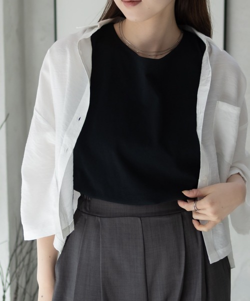 NAVY タンクトップ ノースリーブ 「 綿100% ベーシック ロングタンク