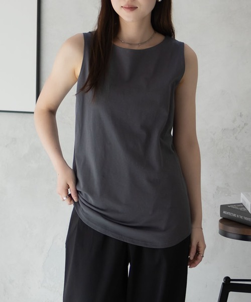NAPE_ネイプ 黒 セットアップ　タンクトップ・ノースリーブ NAPE_ネイプ 黒 セットアップ タンクトップ・ノースリーブ