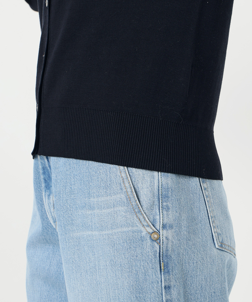 IENA カーディガン Mer cotton セーターマシン クルー