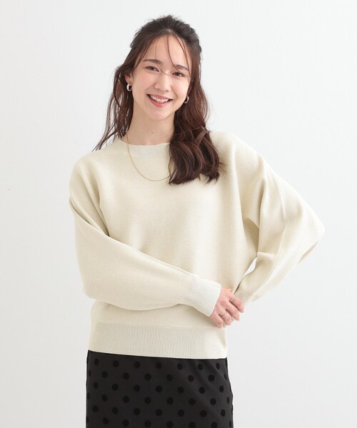 ニット セーター ドルマン　ラメニット レディース DRESKIP ニット セーター 「S-LL」さりげないキラッと感。ラメ