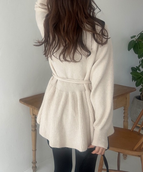 「LAUIR」 長袖ニット MEDIUM ブラック レディース_画像4