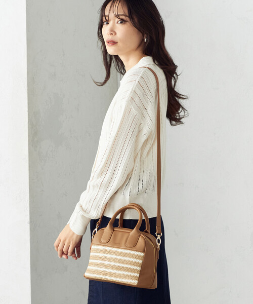 「MONO COMME CA」 2WAYバッグ FREE キャメル レディース_画像6