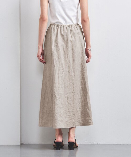 美品／UNITED ARROWS ユナイテッドアローズ　リネン　ロングスカート BEAUTY&YOUTH UNITED ARROWS（ビューティーアンドユース