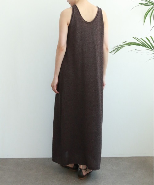 WALANCE ペーパーニットワンピース　25ss ブラウン WALANCE（ワランス） ワンピース paper knit dress : ZOZOTOWN Yahoo