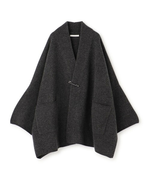 GALERIE VIE☆ノーカラーカーディガン GALERIE VIE（ギャルリー ヴィー） ニットカーディガン FREE グレー