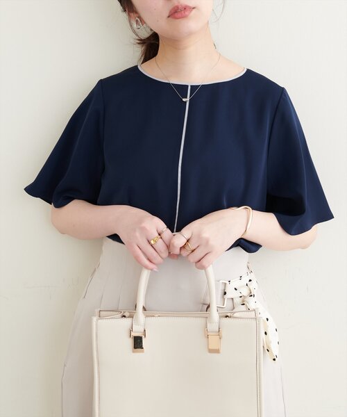 大人ナチュ】バックフレアシャツ | natural couture(ナチュラル