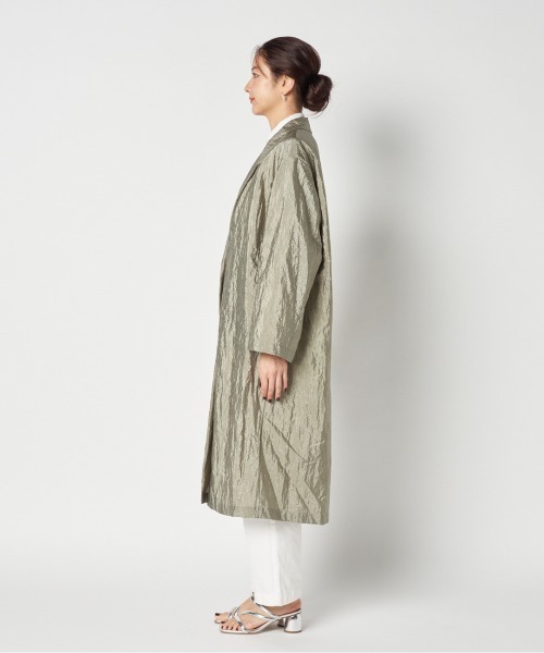 【お値下げ】美品　HELIOPOLE エリオポール　 コート　アウター　36 HELIOPOLE（エリオポール） コート アウター SHINY SHEER LIGHT COAT