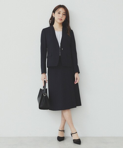 index（インデックス） ジャケット ノーカラージャケット ストレッチ