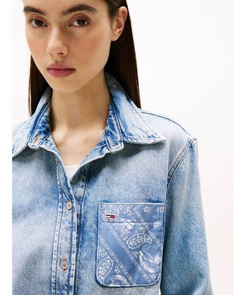 TOMMY JEANS（トミー・ジーンズ） ブラウス シャツ レギュラーシャツ 