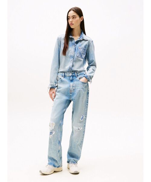 TOMMY JEANS（トミー・ジーンズ） ブラウス シャツ レギュラーシャツ 