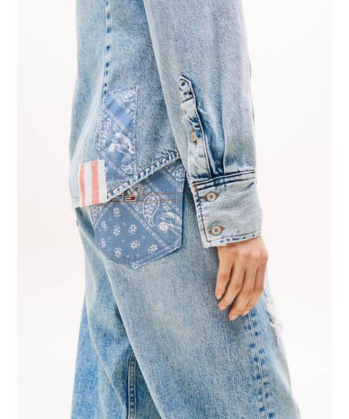 TOMMY JEANS（トミー・ジーンズ） ブラウス シャツ レギュラーシャツ 