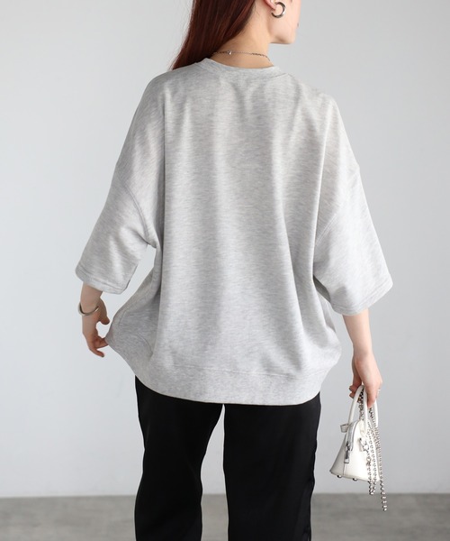 Fizz（フィズ） tシャツ 半袖 ドロップショルダー裏毛半袖Tee