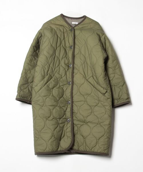 CANAL JEAN（キャナルジーン） ノーカラーコート ONE SIZE カーキ