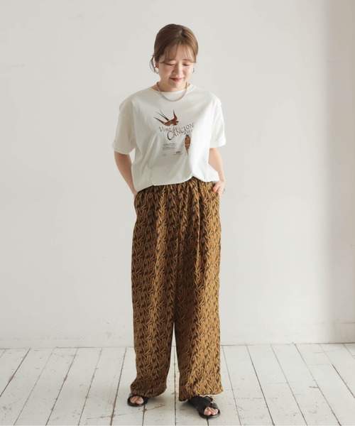 aaa様　JSリーフイージーPブラウン NOMBRE IMPAIR パンツ リーフPT イージーパンツ レディース