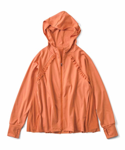 パーカー ＩＥＤＩＴ　フェミニンデザインの華やかＵＶカットパーカー レディース IEDIT パーカー IEDIT フェミニンデザインの華やかUV