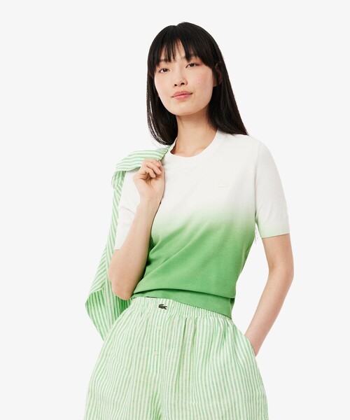 LACOSTE（ラコステ） ニット セーター グラデーションニットTシャツ