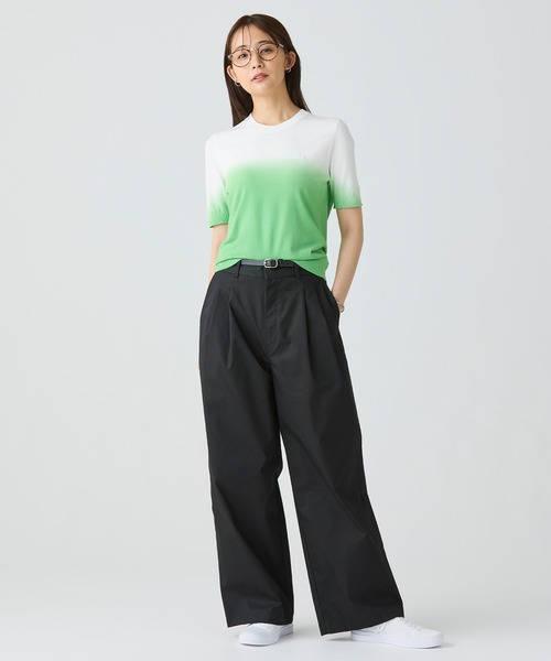 LACOSTE / ラコステ グラデーションニットTシャツ LACOSTE ニット セーター グラデーションニットTシャツ