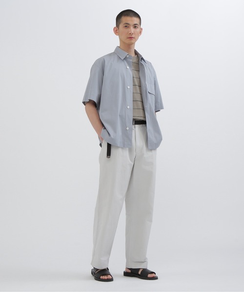 MARGARET HOWELL シャツ COMPACT COTTON PLAINWEAVE メンズ