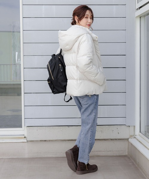 GLOBAL WORK（グローバルワーク） ダウンジャケット MEDIUM モカ