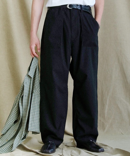 パンツ FROM1982 VERON（ヴァロン） ワイドパンツ パンツ 綿麻ヴィンテージキャンバス1