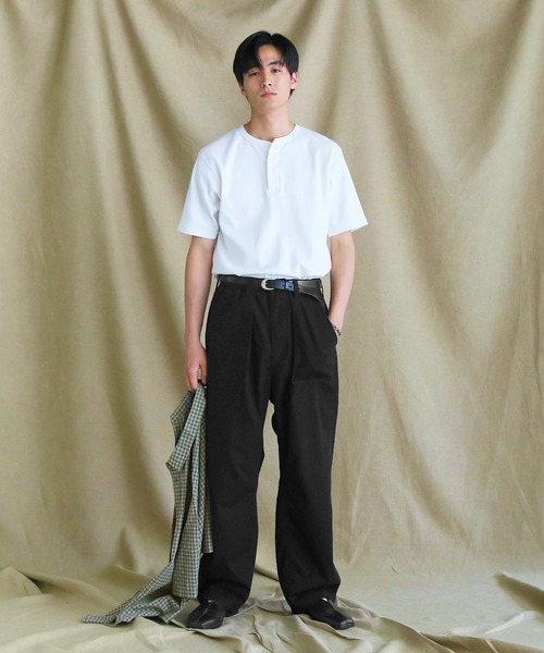 VERON（ヴァロン） ワイドパンツ パンツ 綿麻ヴィンテージキャンバス1