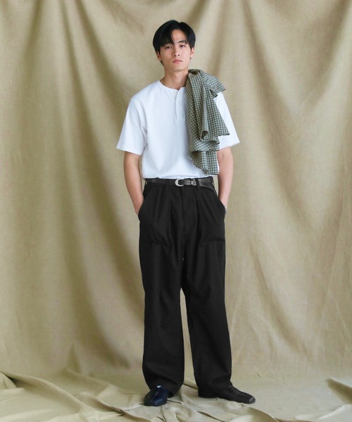 VERON（ヴァロン） ワイドパンツ パンツ 綿麻ヴィンテージキャンバス1