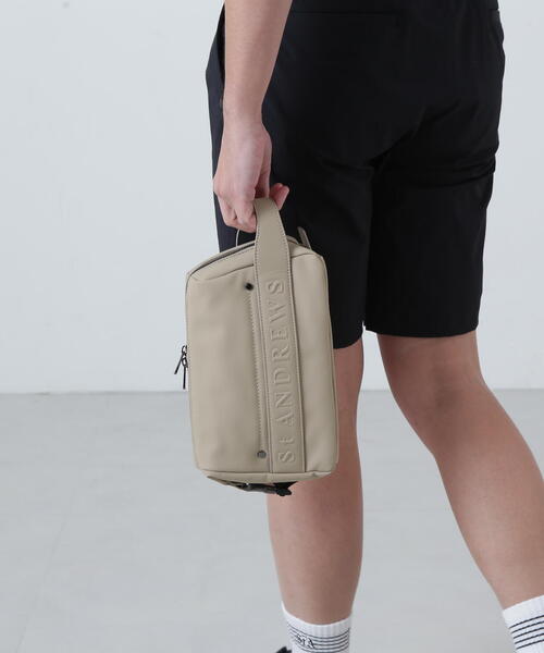 St ANDREWS ゴルフ 「St ANDREWS」合皮エンボスポーチ レディース