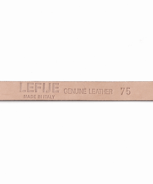 LEFIJE 本革ベルト 75 ベージュ LEFIJE BUCKLE レザーベルト（ベルト）｜LEFIJE（レフィエ）の
