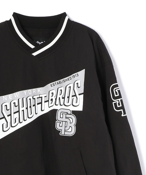 Schott Bros. ナイロンジャケット Mサイズ ダークブルー/ブラック 2408231818581.jpg
