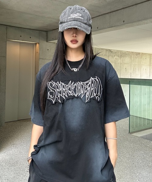 tシャツ ドルマンレタリングTシャツ レディース メンズ