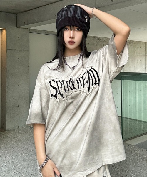 ドルマンスリーブ Tシャツ 半袖白黒 KsG tシャツ 半袖 ドルマンレタリングTシャツ レディース メンズ