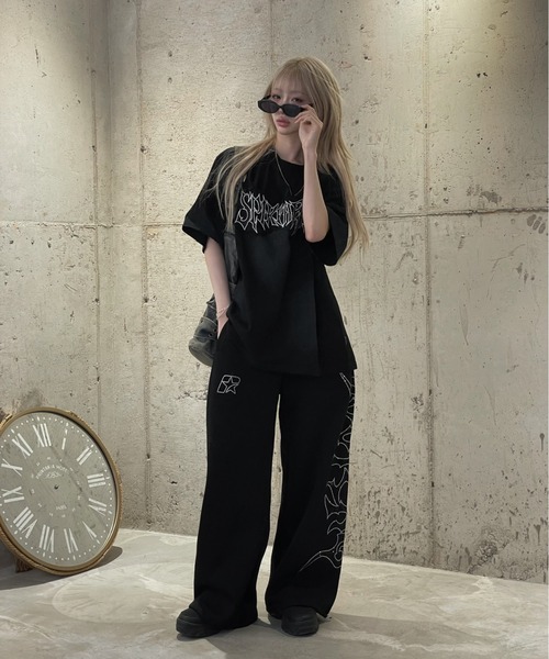 希少/完売【ザラ】もこもこ 立体 モール 編み カットソー 半袖Tシャツ M 黒 org.jpg