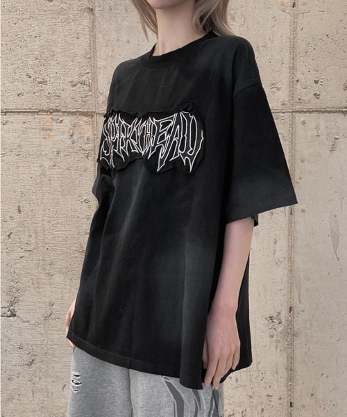 希少/完売【ザラ】もこもこ 立体 モール 編み カットソー 半袖Tシャツ M 黒 org.jpg
