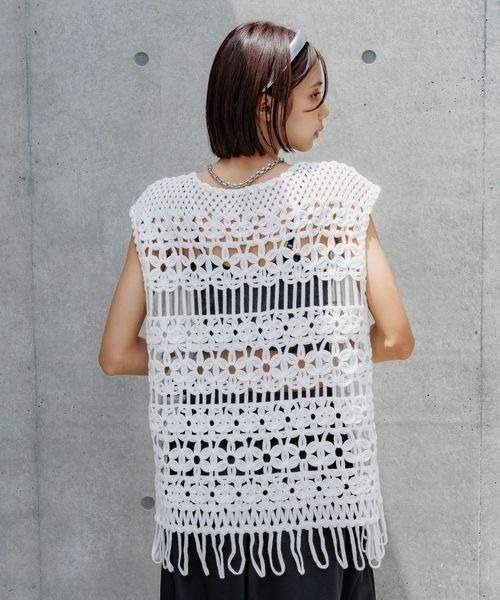 PAGEBOY（ページボーイ） ベスト ジレ クロシェレースベスト