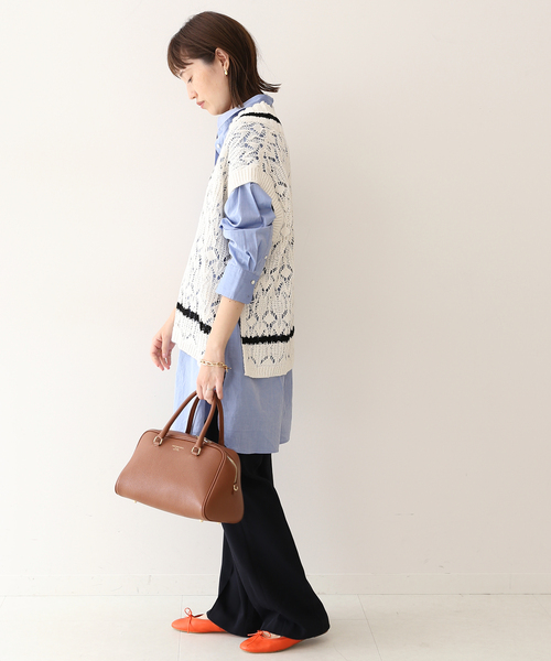 SLOBE IENA
ダブルループビッグラペルショートコート French wool畦ハーフジップニットワンピース | スローブ イエナ