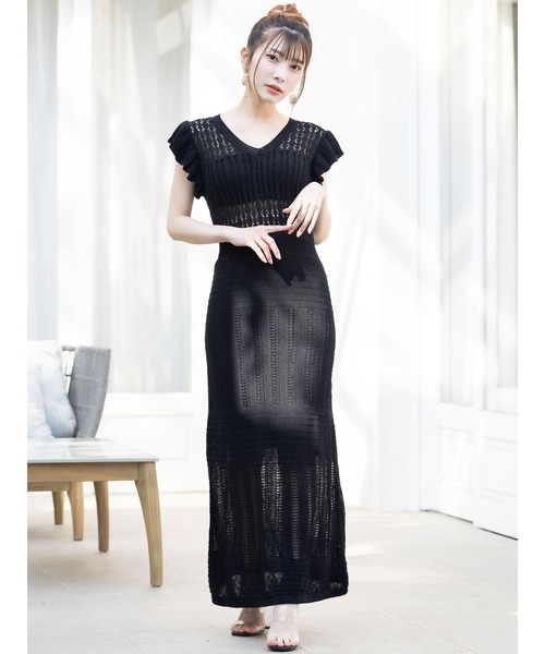 「DURAS」 ニットワンピース FREE アイボリー レディース_画像3