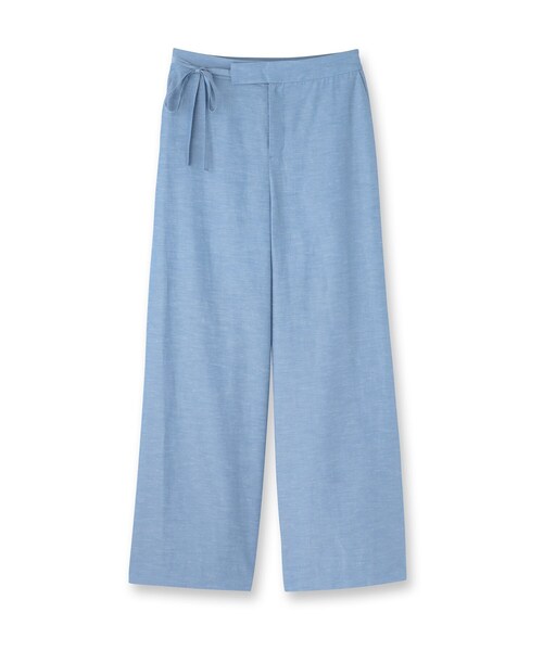 インディヴィ（INDIVI）/【日本製／SETUP可能】ソフトダンガリーワイドパンツ INDIVI（インディヴィ） パンツ 「日本製／SETUP可能」ソフト