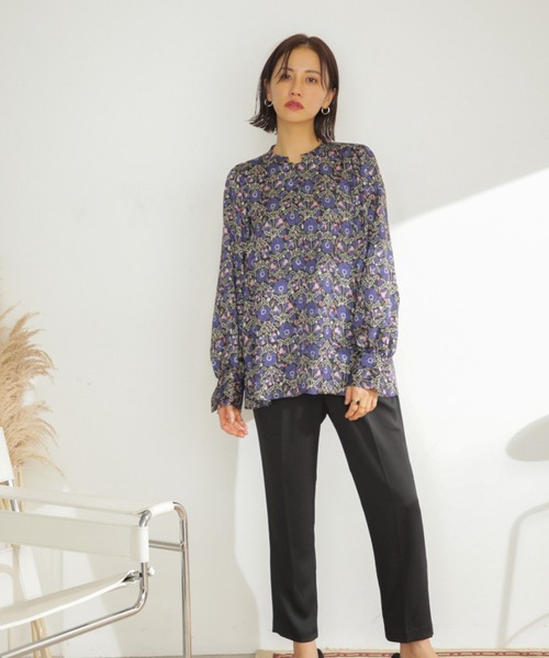 「GENE HEAVENS」 長袖ブラウス ONE SIZE ブルー レディース_画像4