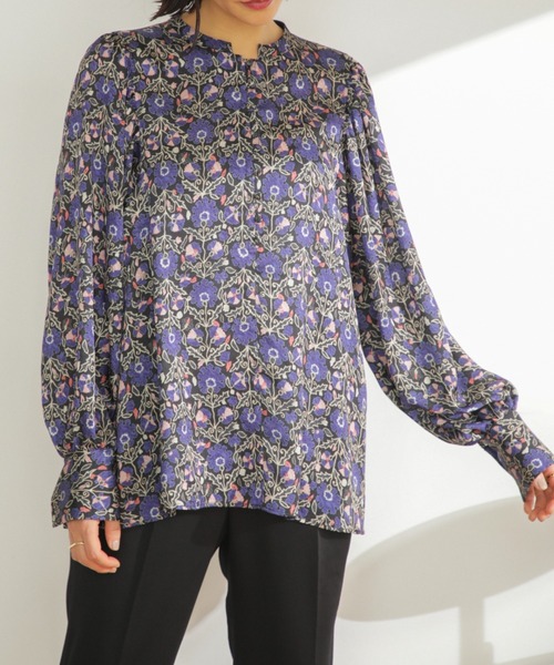 「GENE HEAVENS」 長袖ブラウス ONE SIZE ブルー レディース_画像6