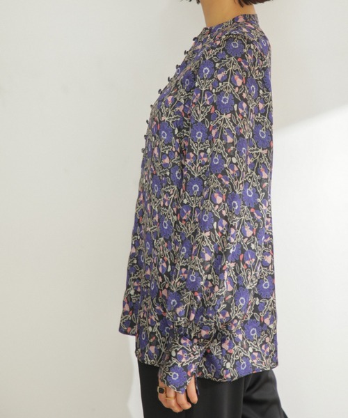 「GENE HEAVENS」 長袖ブラウス ONE SIZE ブルー レディース_画像7