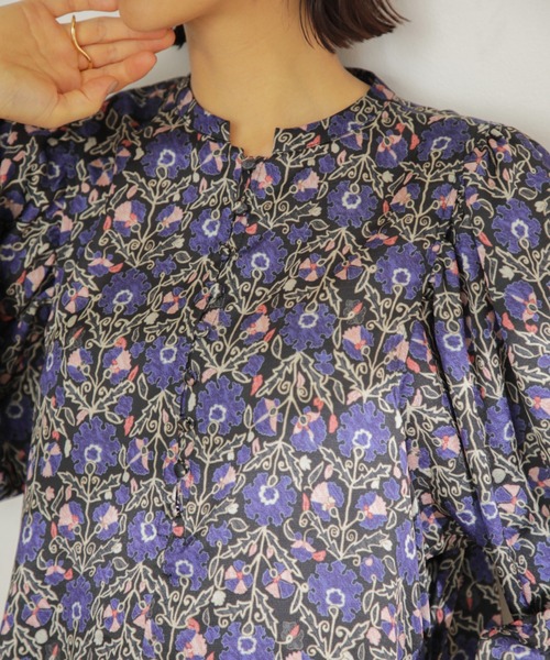 「GENE HEAVENS」 長袖ブラウス ONE SIZE ブルー レディース_画像9