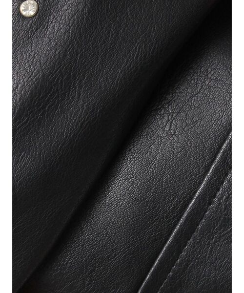 GYDA ライダースジャケット即購入⭕️ GYDA レザージャケット ライダース bijou フェイクレザー