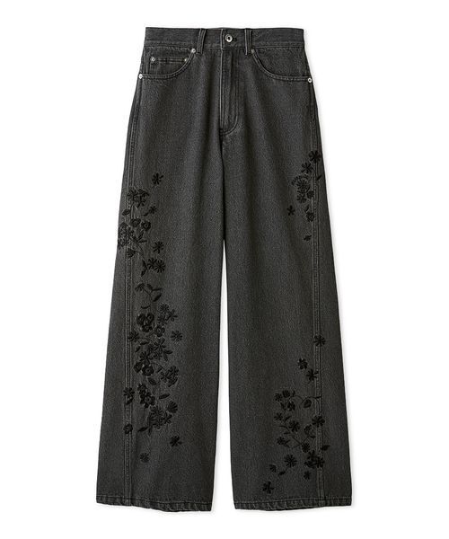 FURFUR（ファーファー） ジーンズ デニム デニムパンツ フラワー刺繍