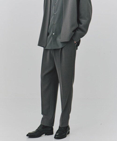 (美品)UNITED TOKYOスラックス メンズM 黒 美品！UNITED TOKYOアウトラストワイドテーパードパンツ2黒