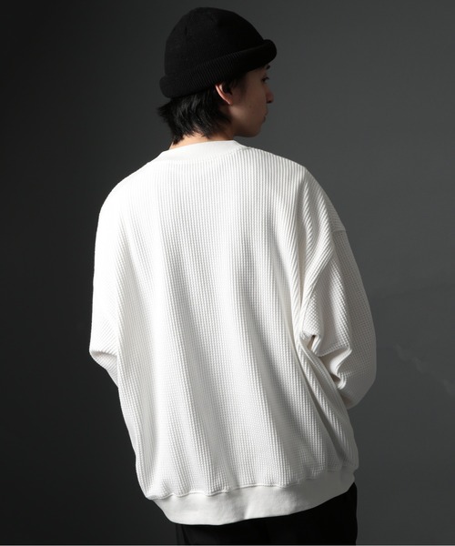 「MAISON CLUB」 長袖Tシャツ M カーキ メンズ
