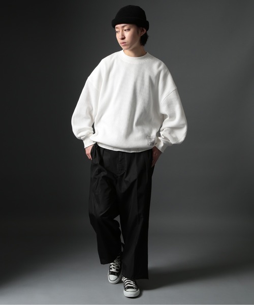 「MAISON CLUB」 長袖Tシャツ M カーキ メンズ