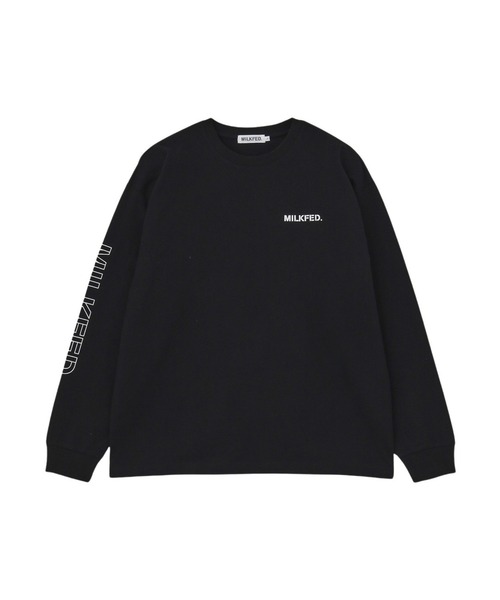 MILKFED.（ミルクフェド） tシャツ STENCIL LOGO L/S TEE レディース