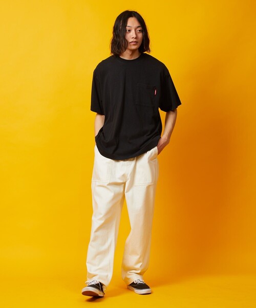 「FREAK'S STORE」 「HONDA」半袖Tシャツ MEDIUM マスタード メンズ