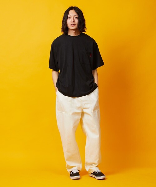 「FREAK'S STORE」 「HONDA」半袖Tシャツ MEDIUM マスタード メンズ
